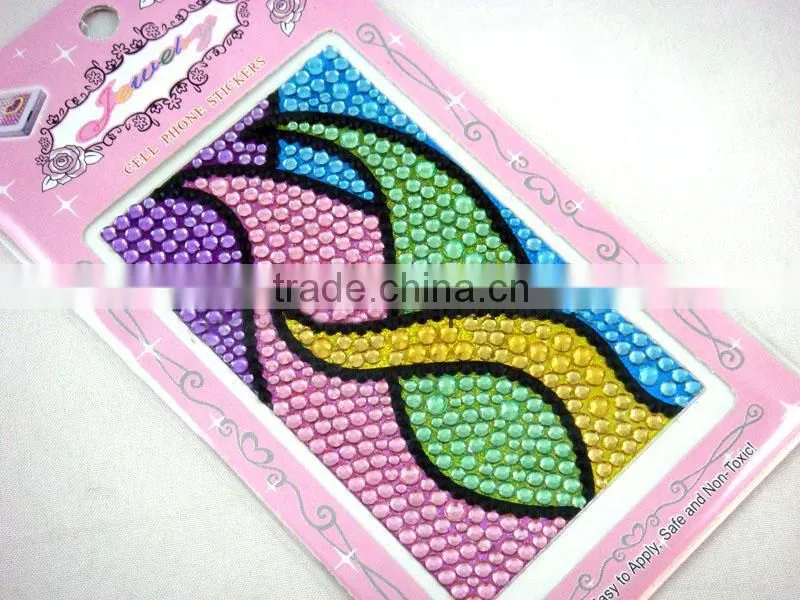 Mobile phone sticker hinestone stone sticker Crystal sticker