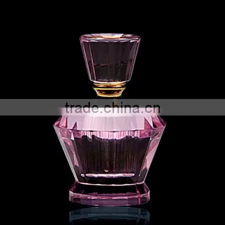 2016 Pink clear crystal perfume bottle