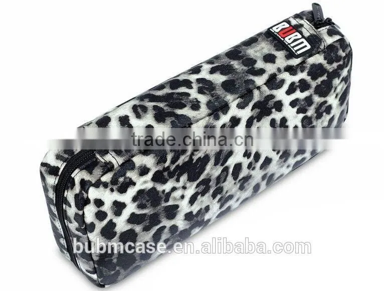 Fashion 64 Capacity Snow Leopard Grain PU Leather Cover CD DVD Bag CD DVD Storage Bag Car Disc Case