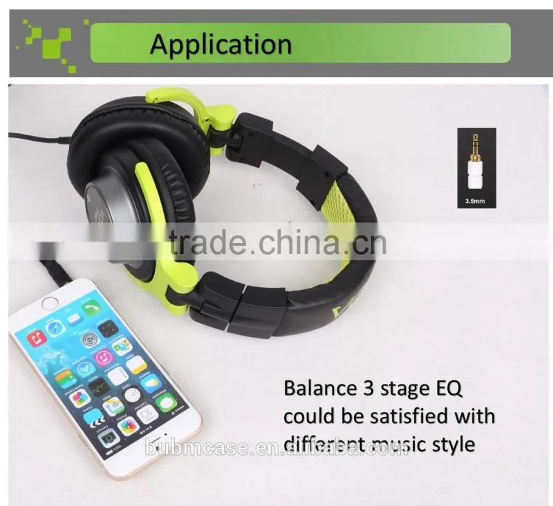 VOXOA H60 Factory direct selling headphone with detachable ear caps