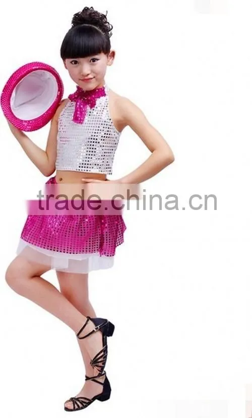 Children Girl Latin Dance Dress Yellow Red Rose Red Children Girl Latin Dance Dress