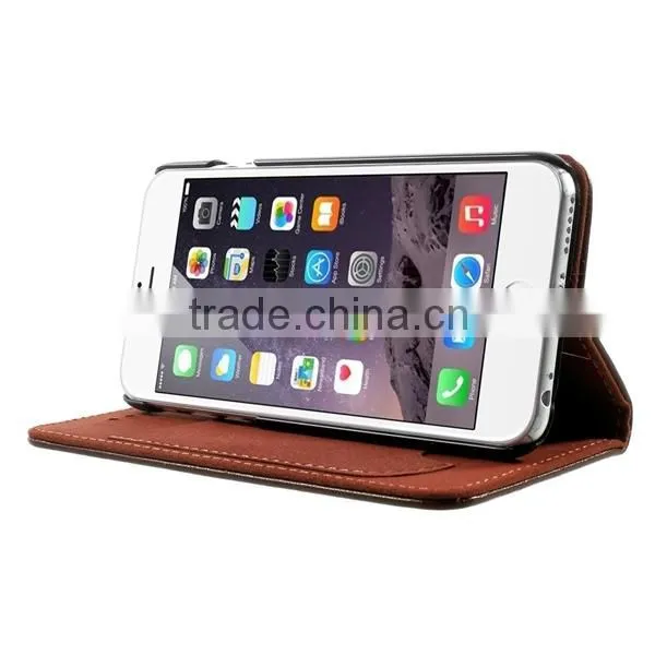 LEATHER CASE FOR IPHONE 6 NEW FASHION WALLET LEATHER PROTECT CASE STAND COVER FOR APPLE IPHONE 6