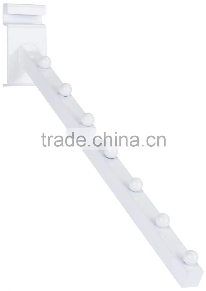 Metal 7 Ball Waterfall Hook,Gridwall Display with Descending Tube
