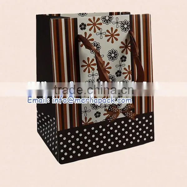 Starlit Luxury Paper Gift Bag Medium Polka Dot Portrait Revel Bags