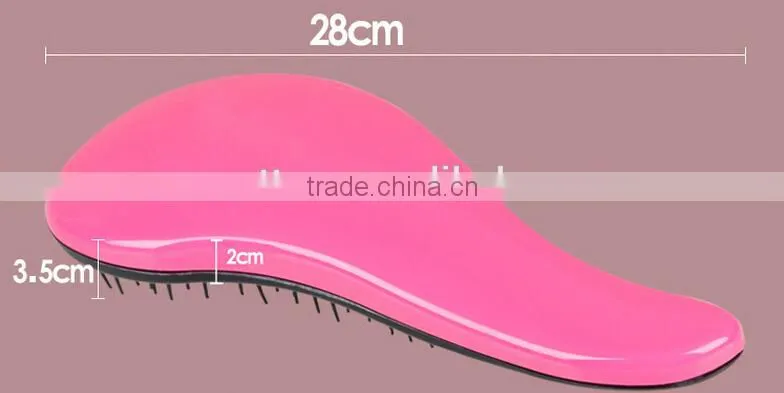 2015 New Design Professional Hot Selling Colorful Customized Head Massage Hair Comb