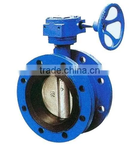 Worm Wheel Flange Type Concentric Butterfly Valves
