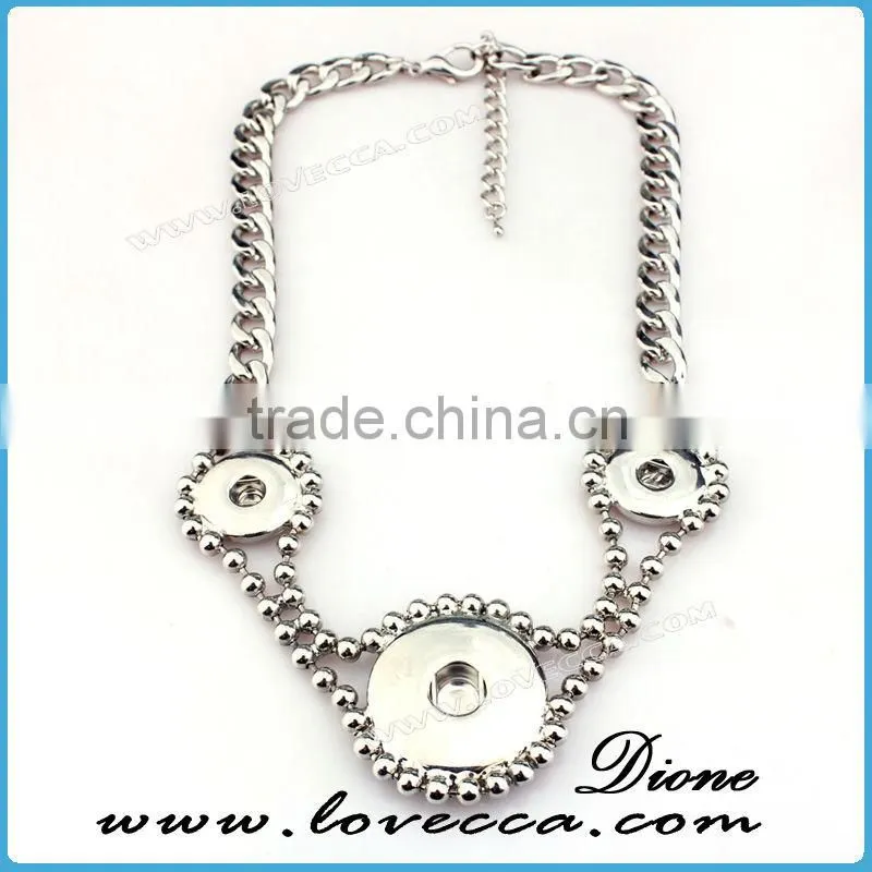 Women simple designs wholesale antique snap necklace for sale