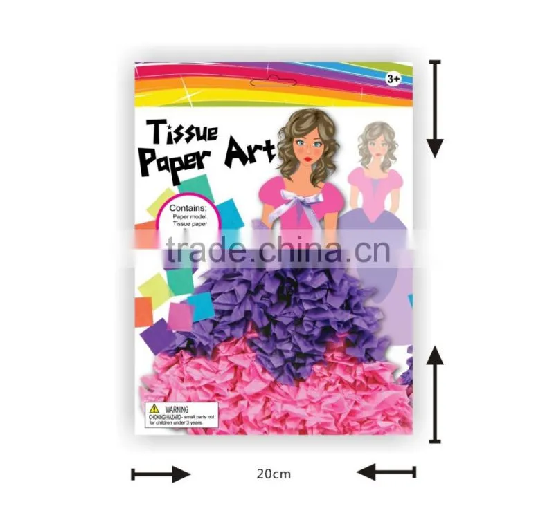 Make Your Own Princess,Tissue Paper Princess,DIY Educational Kit for Kids
