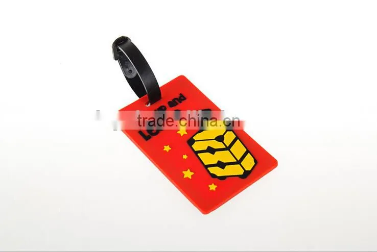 PVC soft plastic luggage tag