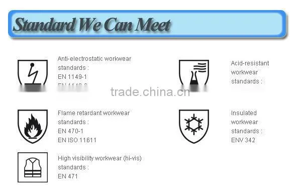 Cotton Protective anti-fire Antistatic Cloth fabric For Work Wear safety clothing garments