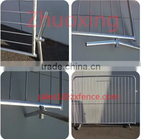 round tube steel galvanized crowd control barrier for events