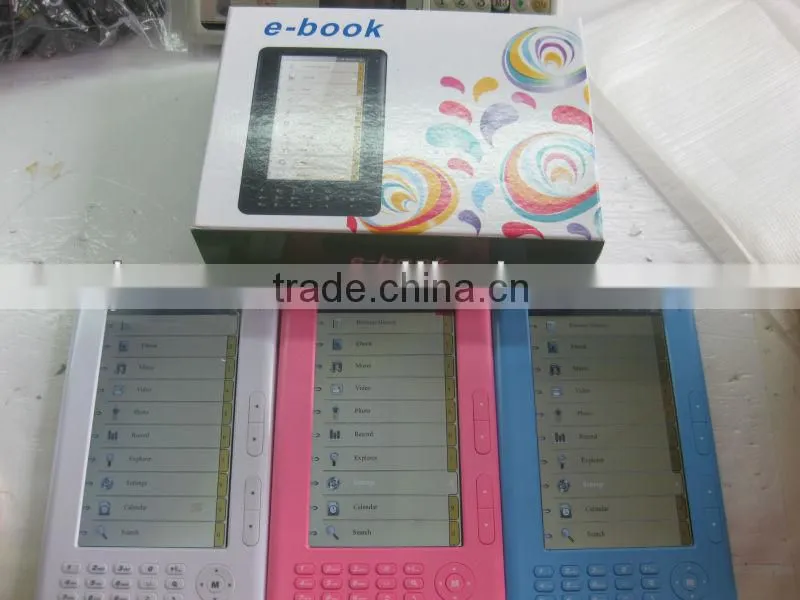 shenzhen top manufacturer 7 '' inch book e reader touchscreen style with good quality JSC02