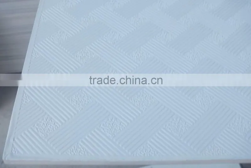 Super White Gypsum Suspended Ceiling Tiles in Mid East market