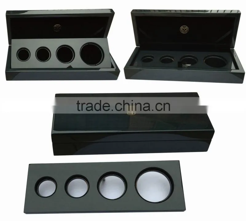 2017 New Design Rotation Wooden Coin Display and Presentation Case
