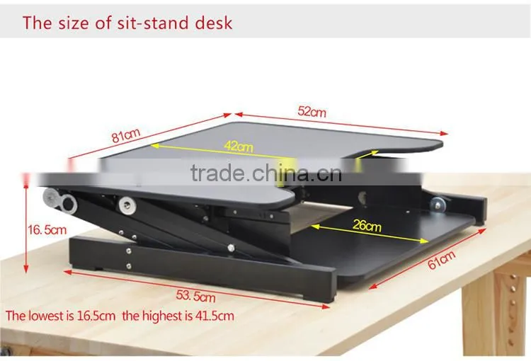 Ergonomic design portable and adjustable standing laptop stand