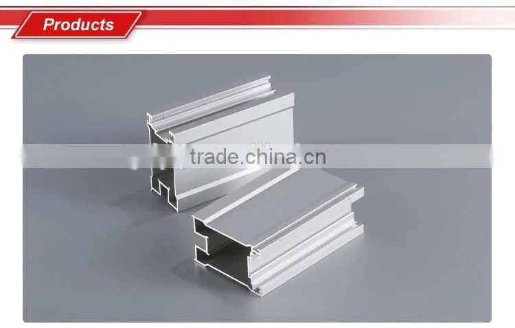 Anodized sand blasting aluminum section for window and door