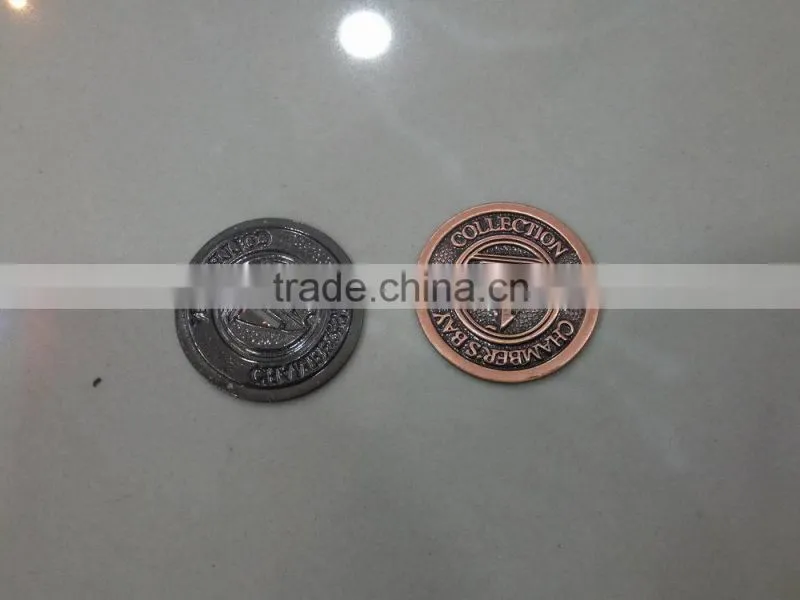 Good look hollow out coins, metal souvenir coin token for Bay