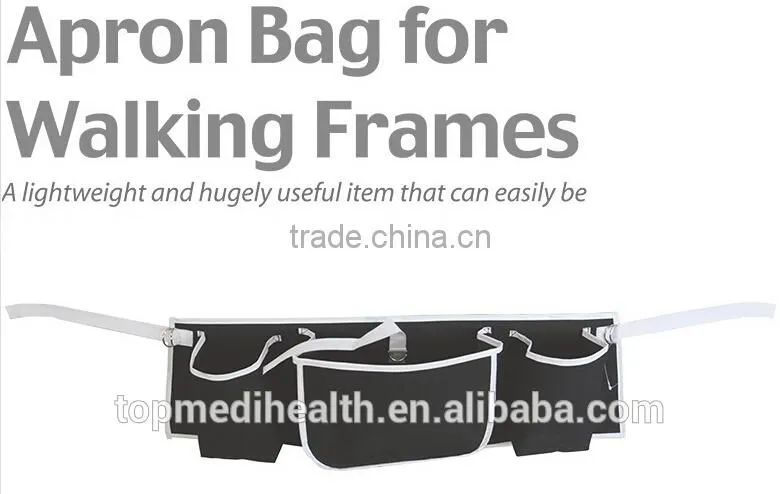 Topmedi 1x600d Oxford Water Resistance Zimmer 4 Big Storage Bags Best Apron Bag for Walking Frames for Handicapped