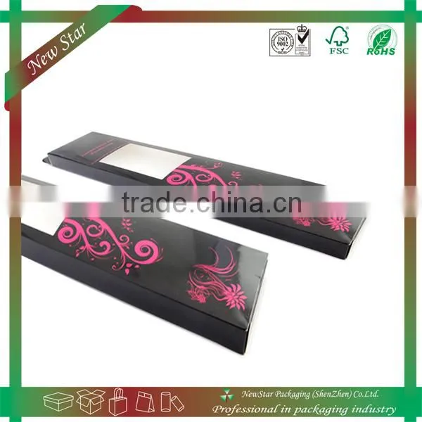 box for hair extersions,custom hair extersion packaging box