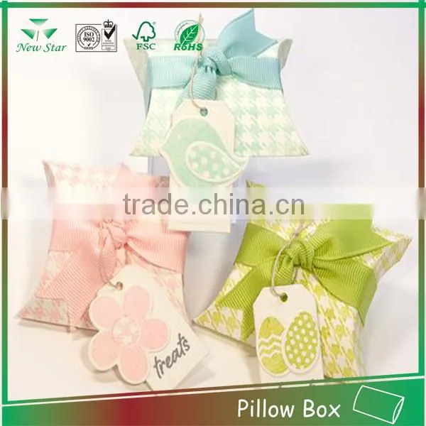 high quality fancy paper pillow box