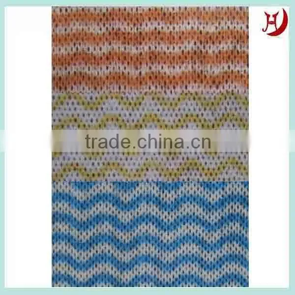 Soft spunlace nonwoven fabric for sanitary napkin