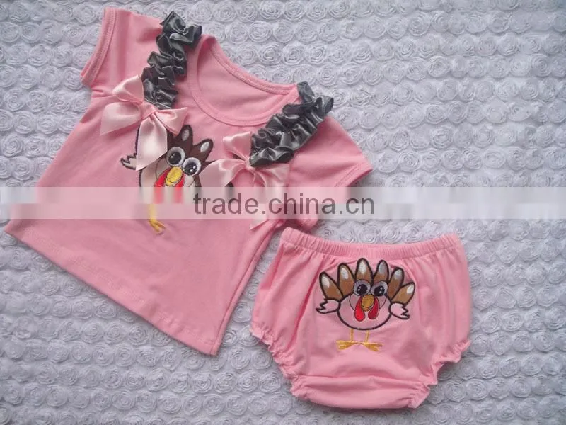 New design fashion baby frock designs for thanksgiving