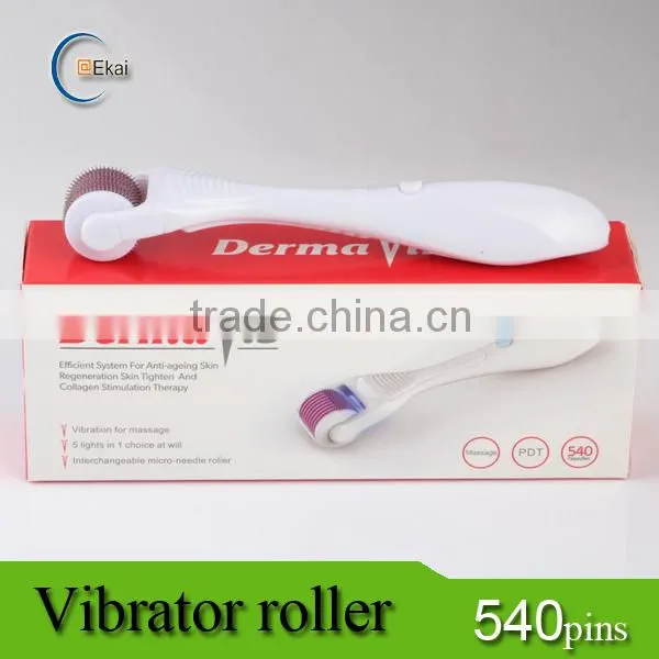 Newest vibrating massage dermaroller skin nurse wrinkles eliminate