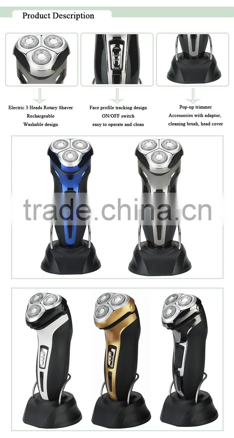 Hot selling Triple Blade Rechargeable Electric Shaver