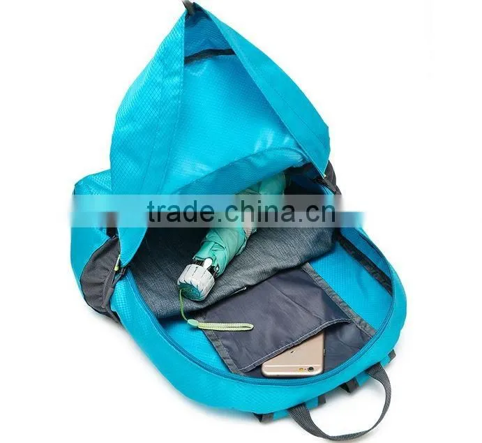 Alibaba express china Fashion High Quality Lightweight Folding Backpack Bag