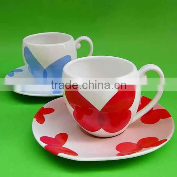 eggshell porcelain cup and saucer
