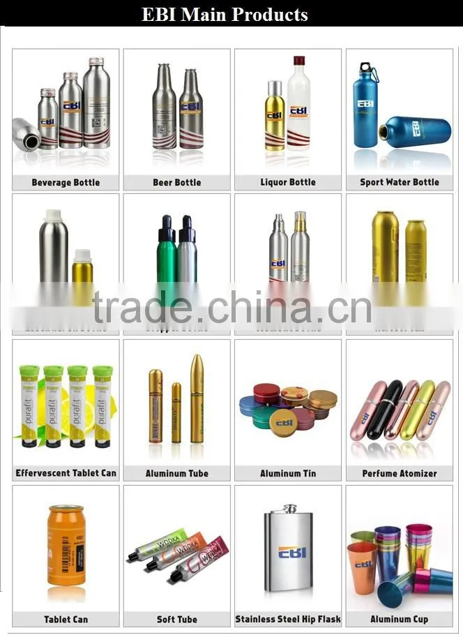 10ml Empty glass aluminum roll on bottles