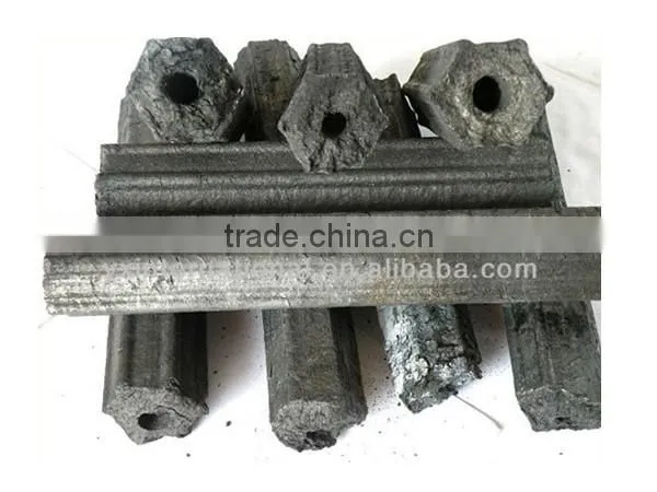 Smokeless 3% low ash charcoal wood briquette