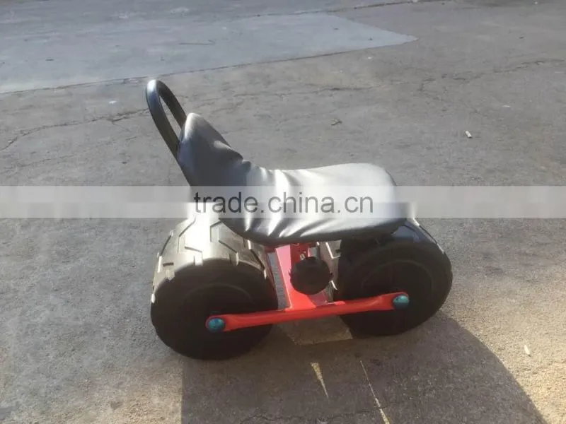 two-wheel garden work rolling seat cart TC1407