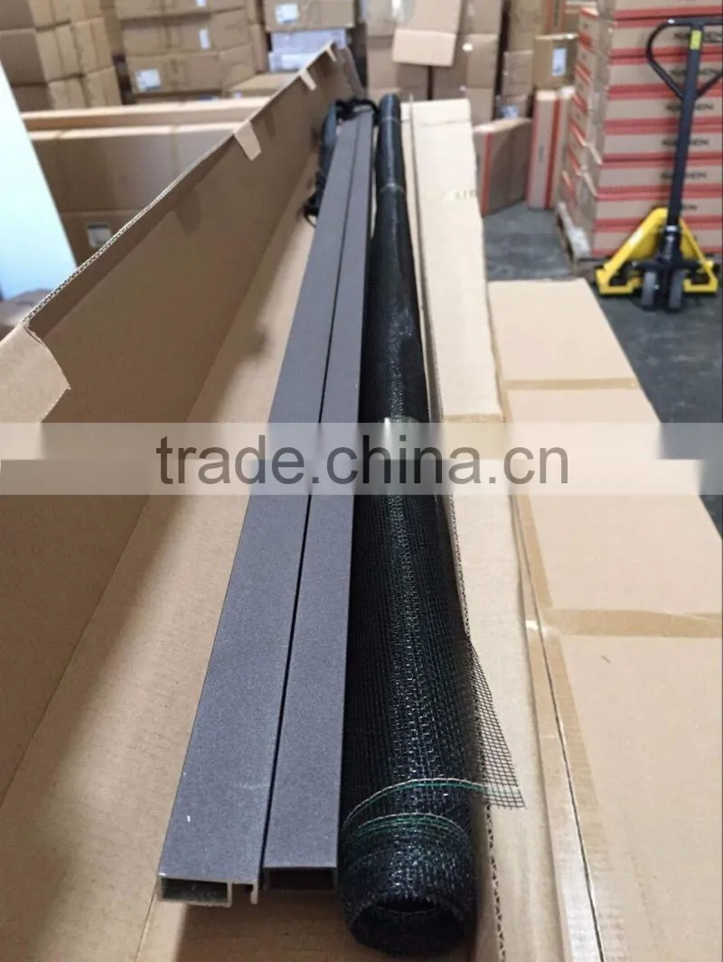 2016 new products DIY aluminum frame fiberglass mesh screen for hinge door