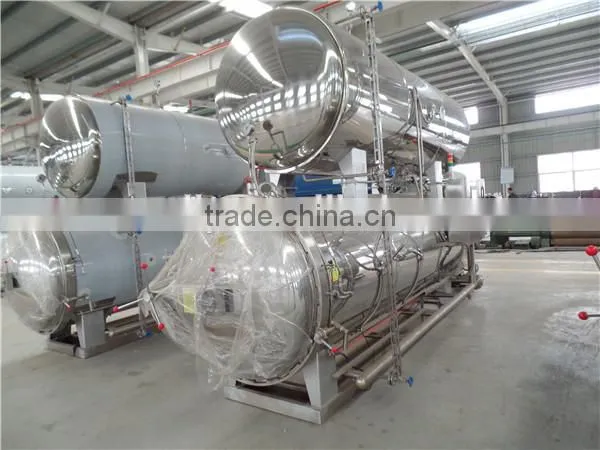 Factory price steam or water used single pot sterilizing canned food retort pot