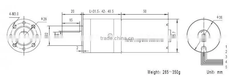 36mm brushless planetary gear motor and 24v dc motor