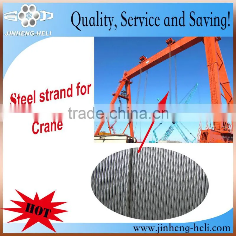 hot dipped galvanized steel overhead guy wire 5/16 inch
