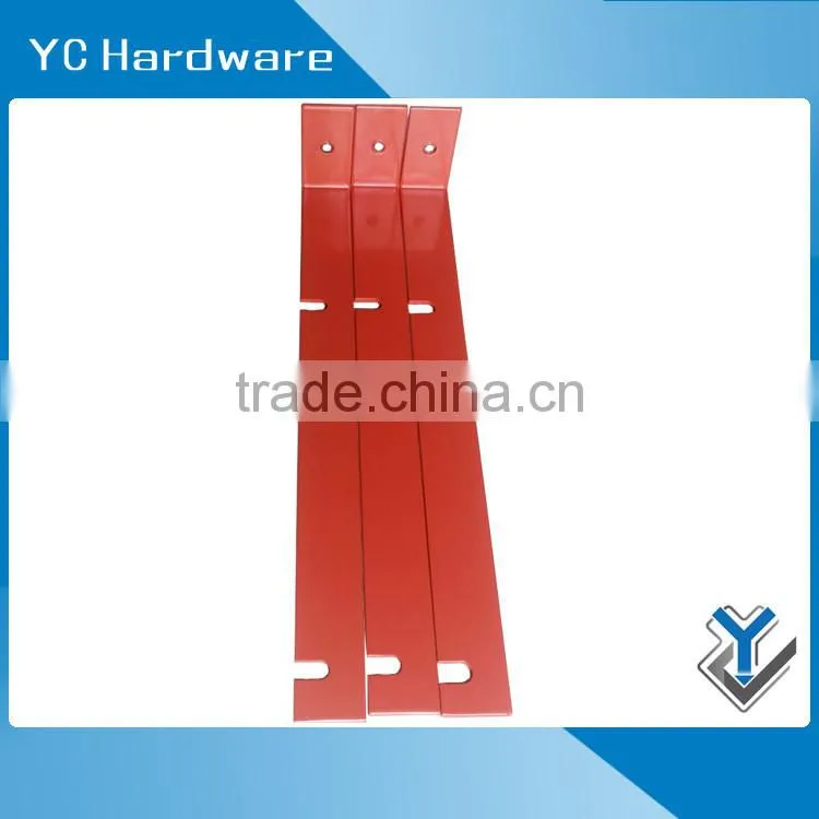 Small powder-coated mild steel L shaped wine rack bracket