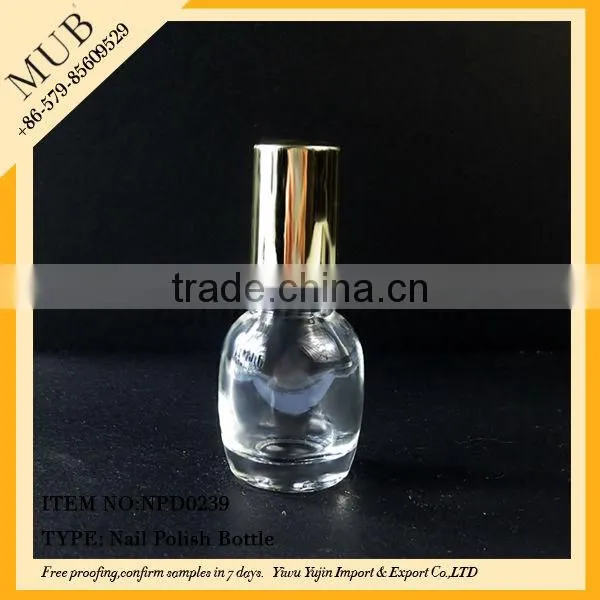 15ml small nail polish remover bottle/nail polish glass bottle