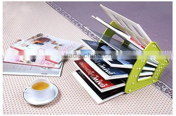 high quality creative DIY assembling magazine storage rack