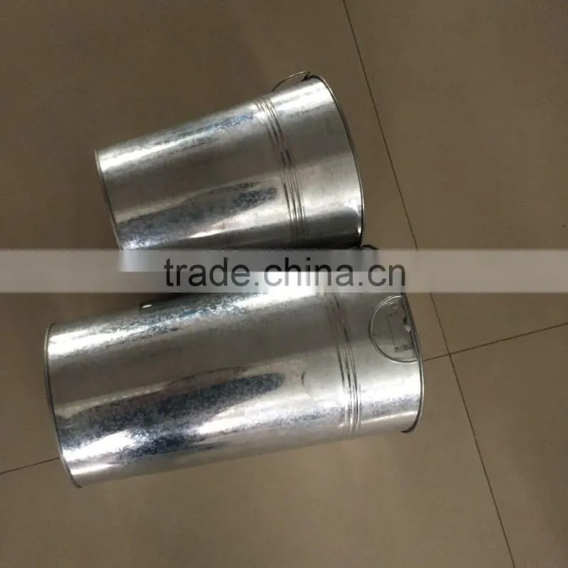 Galvanized Floral Bucket