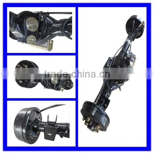 tricycle rear axle with 180mm diameter diff housing