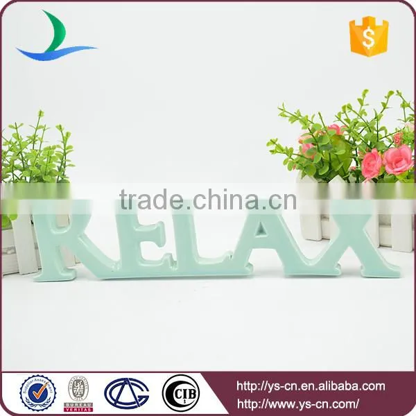 Thinner RELAX shape enamel sign for decoration