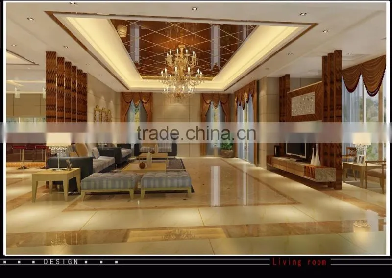 Luxurious 3D rendering Villa Living Room Design