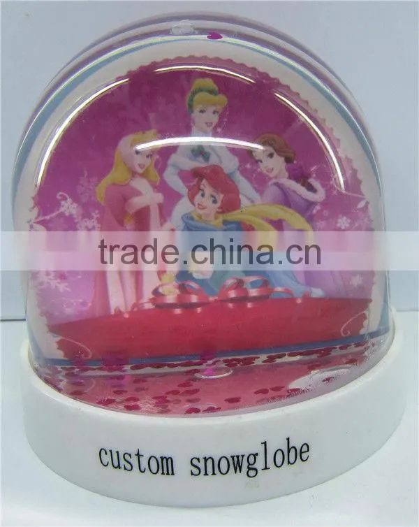 Custom snow globe photo frame snow globe