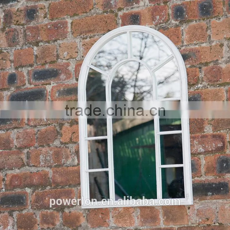 Wrought Iron Frame Antique Decorative Garden Mirror