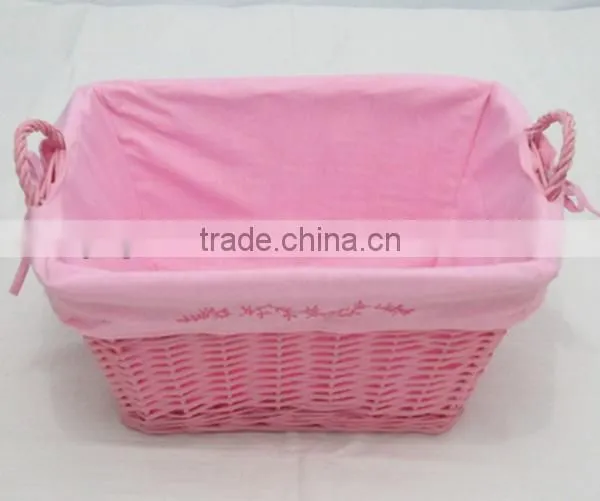 Linyi wicker basket with lid small empty gift basket