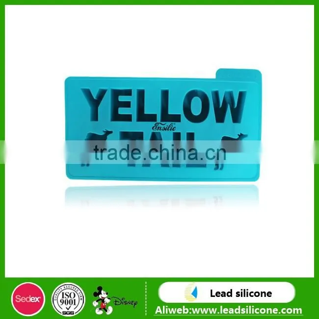 Custom Fancy Yellow Talk English letters Silicone Ice Cube Tray