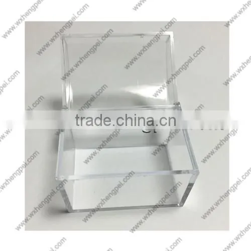 Cleverish portable cute transparent treasure plastic storage jewelry wedding box