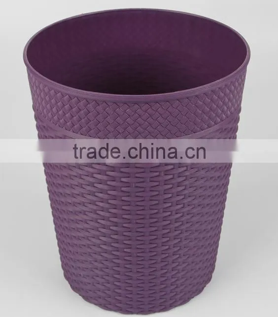 Rattan plaited articles plastic waste bin